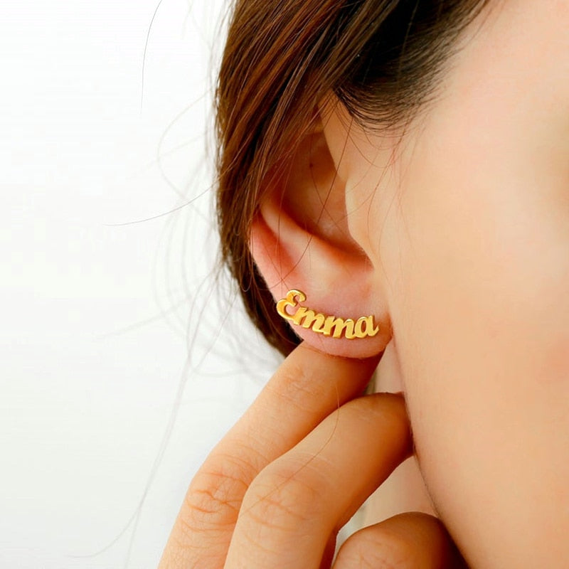 Cute Name Stud Earrings