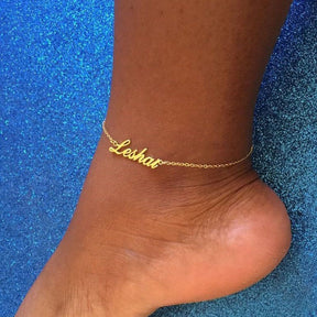 Custom Name Anklets